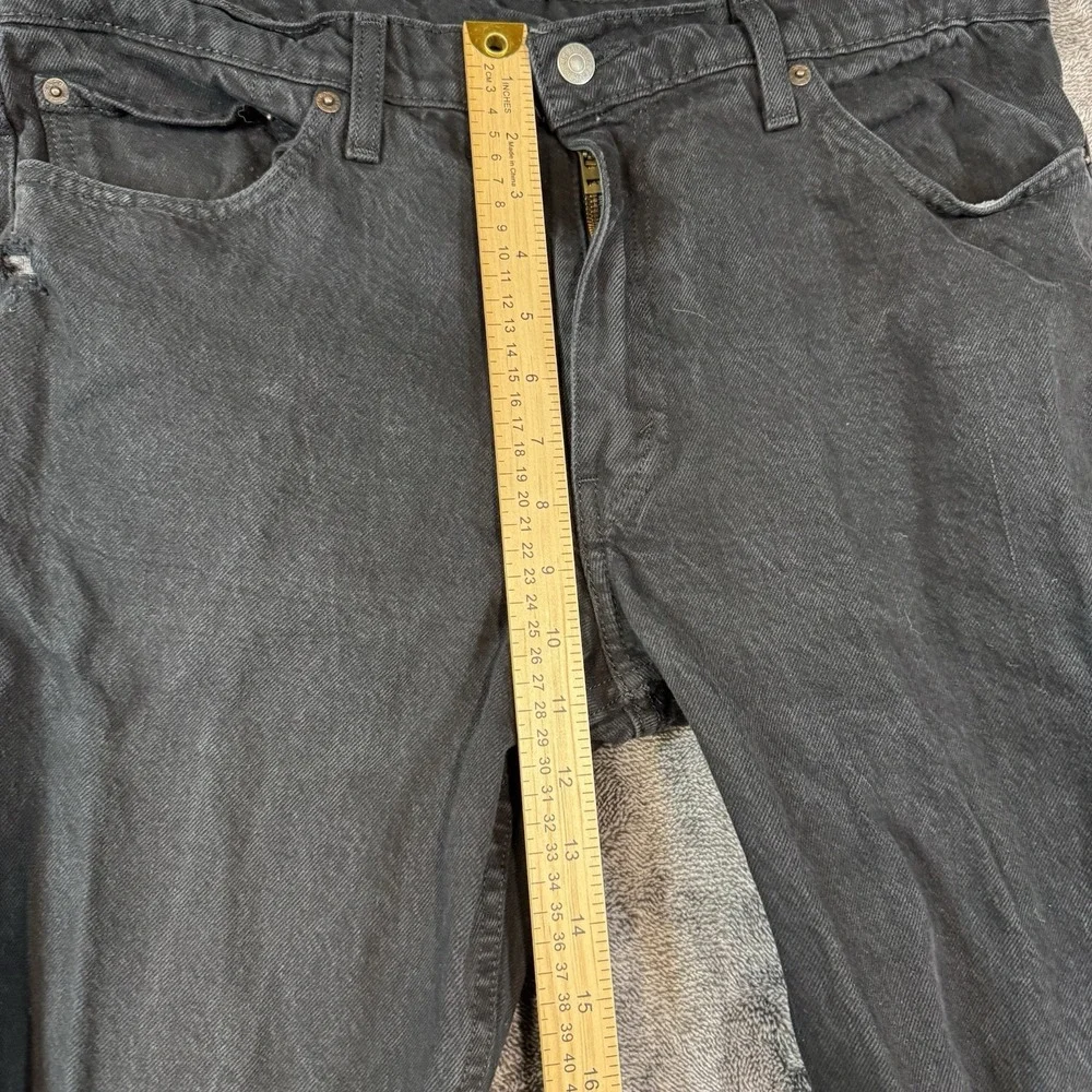 Levi's Jeans Men's 36x30 Black Denim 511 Slim Distressed